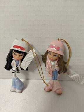 Pink Fashion Doll Holiday Ornament with Ski Hat